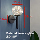 GobekUsa Glass Bubble LED Chandelier: Nordic Art Star Bright Indoor Lighting for Romantic Atmosphere