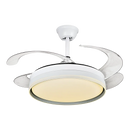 GobekUsa LED Ceiling Fans with Remote Control for Indoor Lighting