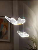 GobekUsa Butterfly LED Chandelier: Modern Acrylic Pendant Lighting for Home Decoration