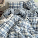 GobekUsa Japanese Style Cotton Printed 4Pcs Bedding Set with Double-Sided Design