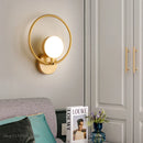 GobekUsa Glass Ball LED Wall Lamp Modern Light Luxury Home Decor Fixture