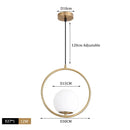 GobekUsa Glass Ball Pendant Lights LED Kitchen Living Room Suspension Luminaire