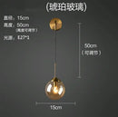 GobekUsa Glass Ball LED Wall Lamp: Nordic Modern Bathroom Mirror Sconce, Retro Decor Lighting
