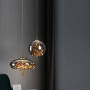 GobekUsa Amber Glass Chandelier: Luxury Lighting for Bedroom, Dining Room, Kitchen, Restaurant & Art Decor