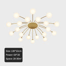 GobekUsa Ball Glass Ceiling Light in Gold for Living Room, Dining, Bedroom by GobekUsa