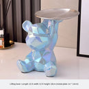 GobekUsa Geometric Bear Piggy Bank Key Tray Cosmetic Bookshelf Statue & Storage Box
