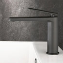 GobekUsa Gun Gray Waterfall Basin Faucet - Brass Hot Cold Sink Faucet