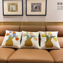 GobekUsa Luxe Embroidered Cushion Cover, Premium Decor Pillowcases