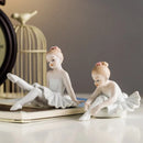 GobekUsa Ceramic Ballet Girl Figurine: Home Decor, Living Room, Bedroom, Kids Gift
