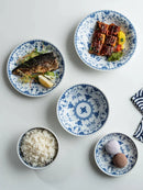 GobekUsa Blue-and-White Ceramic Dining Set