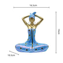 GobekUsa Golden Female Statue African Tribal Style Portrait Sculpture Home Decor