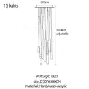 GobekUsa Crystal LED Chandelier for Stylish Home Lighting & Elegant Decor