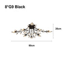 GobekUsa Crystal Ceiling Chandelier for Living Room Bedroom Kitchen Indoor LED Lighting