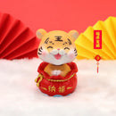 GobekUsa Lucky Tiger Figurine | New Year Fortune Symbol Home Decor Miniature