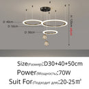 GobekUsa LED Star Chandelier for Modern Living Room Bedroom Decor