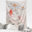 GobekUsa Flying Crane Wall Hanging Tapestry for Home Retro Wall Decor