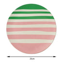 GobekUsa Korean Style Round Bamboo Fiber Dining Plate for Desserts, Fruits, and Cakes