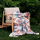 GobekUsa Boho Geometric Summer Blanket - Thin & Breathable Quilt for Children and Adults