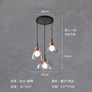 GobekUsa Clear Glass Pendant Lamp with LED Lights for Home Decor
