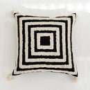GobekUsa Boho Tufted Pillow Cover with Tassels - 45x45cm Square for Home Décor