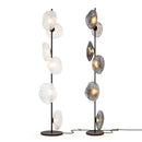 GobekUsa Glass Shade LED Floor Lamp for Home Decor, Living Room, Bedroom, Minimalist Design