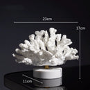 GobekUsa Coral Crystal Tree Glass Vase Metal Frame Resin Ocean Figurines, Home Decor