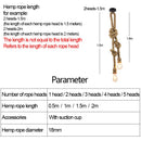 GobekUsa Hemp Rope Pendant Light Holder, Industrial Loft Personality Edison Lamp