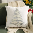 GobekUsa Christmas Tree Embroidered Cushion Cover - Festive Decor Pillow Cover