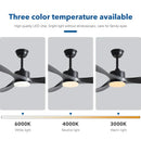 GobekUsa 52" Pure Copper DC Ceiling Fan with Remote Control & LED Light
