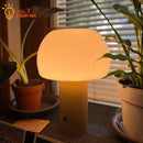 GobekUsa Atmosphere Mushroom Table Lamp Touch Dimming USB Charging Desk Light