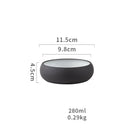 GobekUsa Japanese Ceramic Round Bowl - Restaurant Tableware and Household Snack Fruit Dessert Bowl
