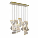 GobekUsa LED Chandelier: Modern Adjustable Hanging Lamp for Living Room and Staircase Lighting