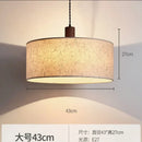 GobekUsa Cream Wabi-sabi Chandelier Lamp Retro Japanese-style Bedroom Decor Lighting