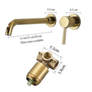 GobekUsa Gold Basin Faucet: Single Handle, Hot & Cold Water, Matte Black Finish