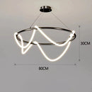 GobekUsa LED Long Hose Chandelier for Dining Room Kitchen Bar Pendant Lamp