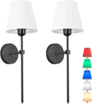 GobekUsa Industrial Retro Fabric Wall Lamp for Bedroom, Bathroom, Living Room Lighting