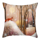 GobekUsa Christmas Soft Plush Cushion Cover Cute Rabbit Deer Pillowcase 45x45cm