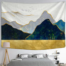 Abstract Mountains Oil Painting Tapestry Wall Hanging for Boho Witchcraft Aesthetics Room Decor by GobekUsa