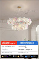 GobekUsa Petals Crystal Chandelier Light: French Living Room & Dining Room Luxury Lighting