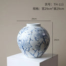 GobekUsa Blue and White Porcelain Ceramic Vase for Stylish Home Decor