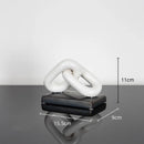 GobekUsa Golden Chain Skeleton Lock Home Decoration Figurine