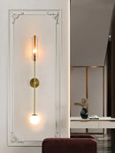 GobekUsa Gold Metal Wall Light: Nordic Style Bedroom Bedside Lamp for Modern Living Room Decor