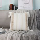 GobekUsa Boho Woven Tassel Tufted Throw Pillow Case for Sofa Bed Chair