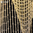 GobekUsa Crystal Tassel Stair Chandelier for Luxurious Indoor Lighting