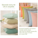 GobekUsa Cotton Linen Pillow Cover Set for Home Decor - Plain Cushion Covers
