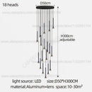 GobekUsa Horn-Shaped Nordic Pendant Lamp for Modern Living Room and Staircase