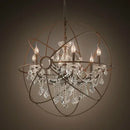 GobekUsa Crystal Chandelier E14 LED Lustre for Living Room Bedroom Kitchen Island