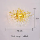 GobekUsa Crystal Dendritic Chandelier: Modern Luxe for Living Room, Dining Room, Bedroom, Hotel Lobby