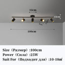 GobekUsa LED Chandelier with Spotlights for Living Room Bedroom Ceiling Decor