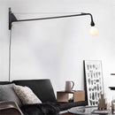 GobekUsa Industrial Pipe Swing Arm Wall Lamp for Loft Kitchen Decor